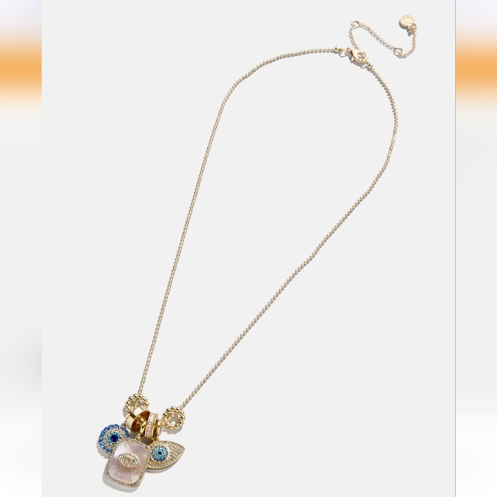BaubleBar | Evil Eye Charm Necklace - Picture 3 of 7